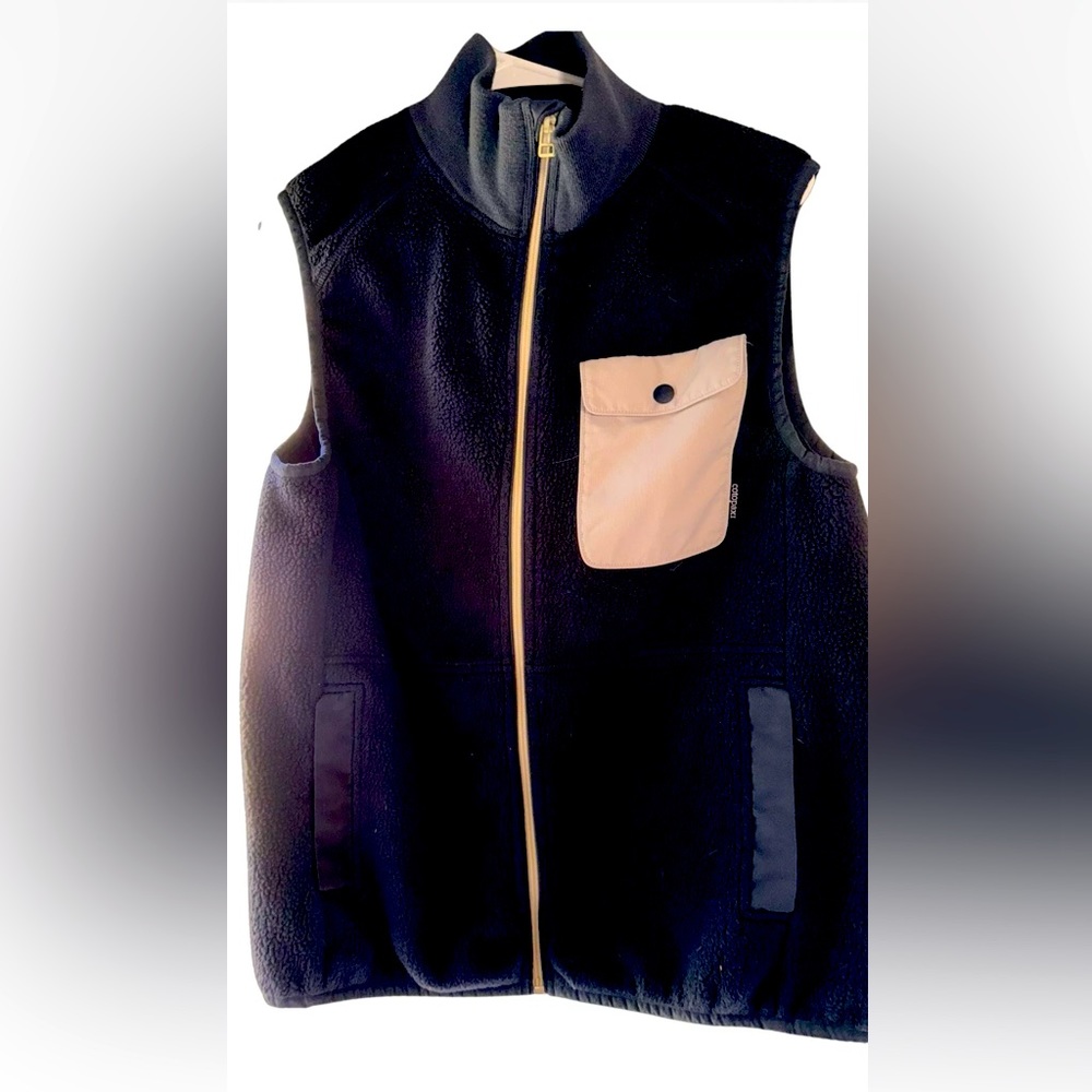COTOPAXI Womens Cubre Fleece Vest Full Zip Chest Pocket Navy Blue size Large
